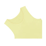 Girls' Double Lined Sleeveless Basic Crop Tank Top