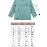 Little Girls Cotton Long Sleeve Basic Crewneck T-Shirt