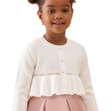 Girls Patterned Knit Bolero Cardigan