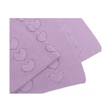 Baby Girl Cotton Knit Heart Receiving Blanket