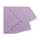 Baby Girl Cotton Knit Heart Receiving Blanket