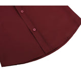 Lilax Boys Classic Short Sleeve Button Down Casual Solid Dress Shirt