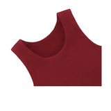 Girls' Double Lined Sleeveless Basic Crop Tank Top