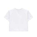 Girls Short Sleeve Crewneck Crop Top Tee