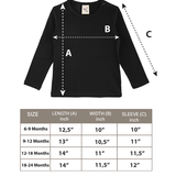 Baby Cotton Long Sleeve Basic Crewneck T-Shirt