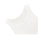 Girls' Double Lined Sleeveless Basic Crop Tank Top