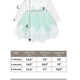 Newborn 6-Piece Lace & Tulle Detail Gown Set
