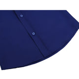 Lilax Boys Classic Short Sleeve Button Down Casual Solid Dress Shirt