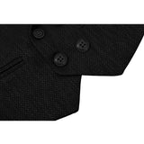Boys 4-Piece Slim Fit Textured Suit Set