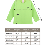 Baby Cotton Long Sleeve Basic Crewneck T-Shirt