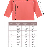 Lilax Girls' Basic Long Sleeve Round Neck Cotton T-Shirt