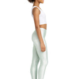 Girls Shiny High Waisted Leggings – Dance & Gymnastics Stretch Tights