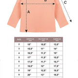 Lilax Girls' Basic Long Sleeve Round Neck Cotton T-Shirt