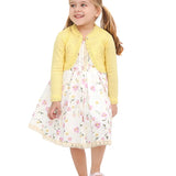 Girls' Bolero Cardigan Shrug Knit Long Sleeve Button Closure