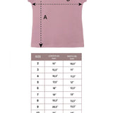 Girls' Basic Short Puff Sleeve Round Neck Cotton T-Shirt