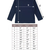 Little Girls Cotton Long Sleeve Basic Crewneck T-Shirt