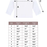 Lilax Girls' Basic Long Sleeve Round Neck Cotton T-Shirt