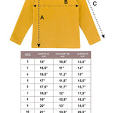 Lilax Girls' Basic Long Sleeve Round Neck Cotton T-Shirt