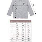 Little Girls Cotton Long Sleeve Basic Crewneck T-Shirt