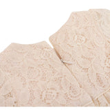 Baby Girls' Lace Floral Embroidered Dress with Matching Shoes Christening Baptism Dress