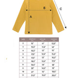Little Girls Cotton Long Sleeve Basic Crewneck T-Shirt