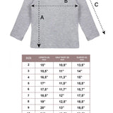 Lilax Girls' Basic Long Sleeve Round Neck Cotton T-Shirt