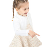Girls' Bolero Cardigan Shrug Knit Long Sleeve Button Closure