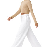 Lilax Girls' Long Sleeve Crop Top – Soft Cotton, 4-Way Stretch, Breathable Everyday Tee