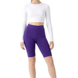 Girls' Soft Stretch Bike Shorts | Elastic Waist | Cotton Blend | Toddler & Kids Sizes 2T–12Y