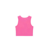 Girls' Double Lined Sleeveless Basic Crop Tank Top