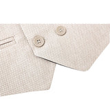 Boys 4-Piece Slim Fit Textured Suit Set