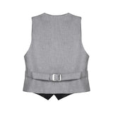 Boys Formal Suit 4 Piece Vest, Pants and Tie Dresswear Suit Set