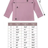 Lilax Girls' Basic Long Sleeve Round Neck Cotton T-Shirt