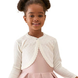 Girls Patterned Knit Bolero Cardigan