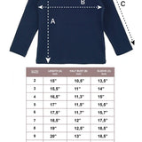 Lilax Girls' Basic Long Sleeve Round Neck Cotton T-Shirt