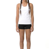 Girls' Soft Solid Cotton Blend Racerback Tank Top