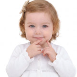 Baby Girls' Long Sleeve Knit One Button Closure Bolero Shrug