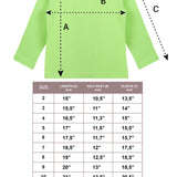 Lilax Girls' Basic Long Sleeve Round Neck Cotton T-Shirt