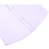 Lilax Boys Classic Short Sleeve Button Down Casual Solid Dress Shirt