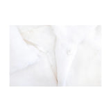 Girls Faux Fur Bolero Oversized Collar Jacket