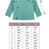 Lilax Girls' Basic Long Sleeve Round Neck Cotton T-Shirt