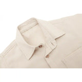 Boys' Button Down Shirt Solid Short Sleeve Classic Solid Oxford Dress Shirt