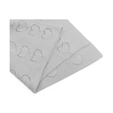 Baby Girl Cotton Knit Heart Receiving Blanket