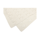Baby Girl Cotton Knit Heart Receiving Blanket