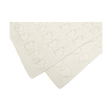 Baby Girl Cotton Knit Heart Receiving Blanket