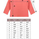 Lilax Girls' Basic Long Sleeve Round Neck Cotton T-Shirt