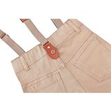 Boys Cotton Plaid Suspender Pant Set