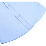 Lilax Boys Classic Short Sleeve Button Down Casual Solid Dress Shirt