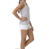 Girls' Soft Solid Cotton Blend Racerback Tank Top