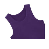 Girls' Double Lined Sleeveless Basic Crop Tank Top